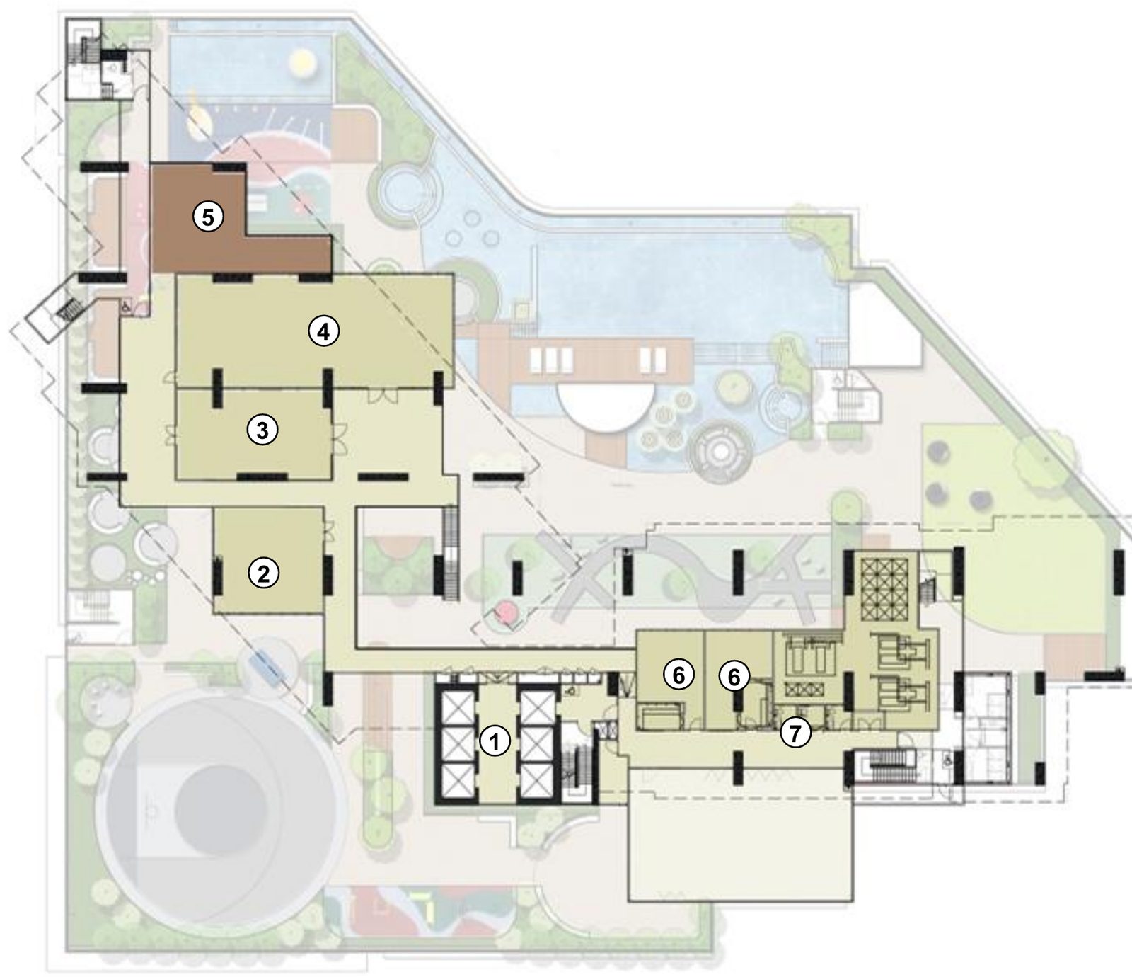 LUNAR Seputeh Level 12M facility plan showing kid's playroom, teen's club, gymnasium and surau